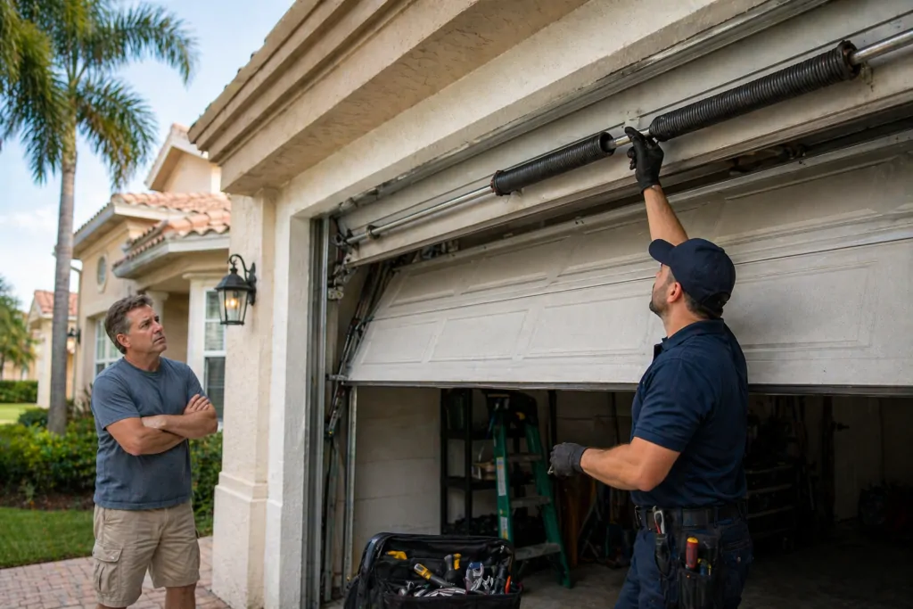 Broken Garage Door Spring in Broward County? Get Emergency Repair Today
