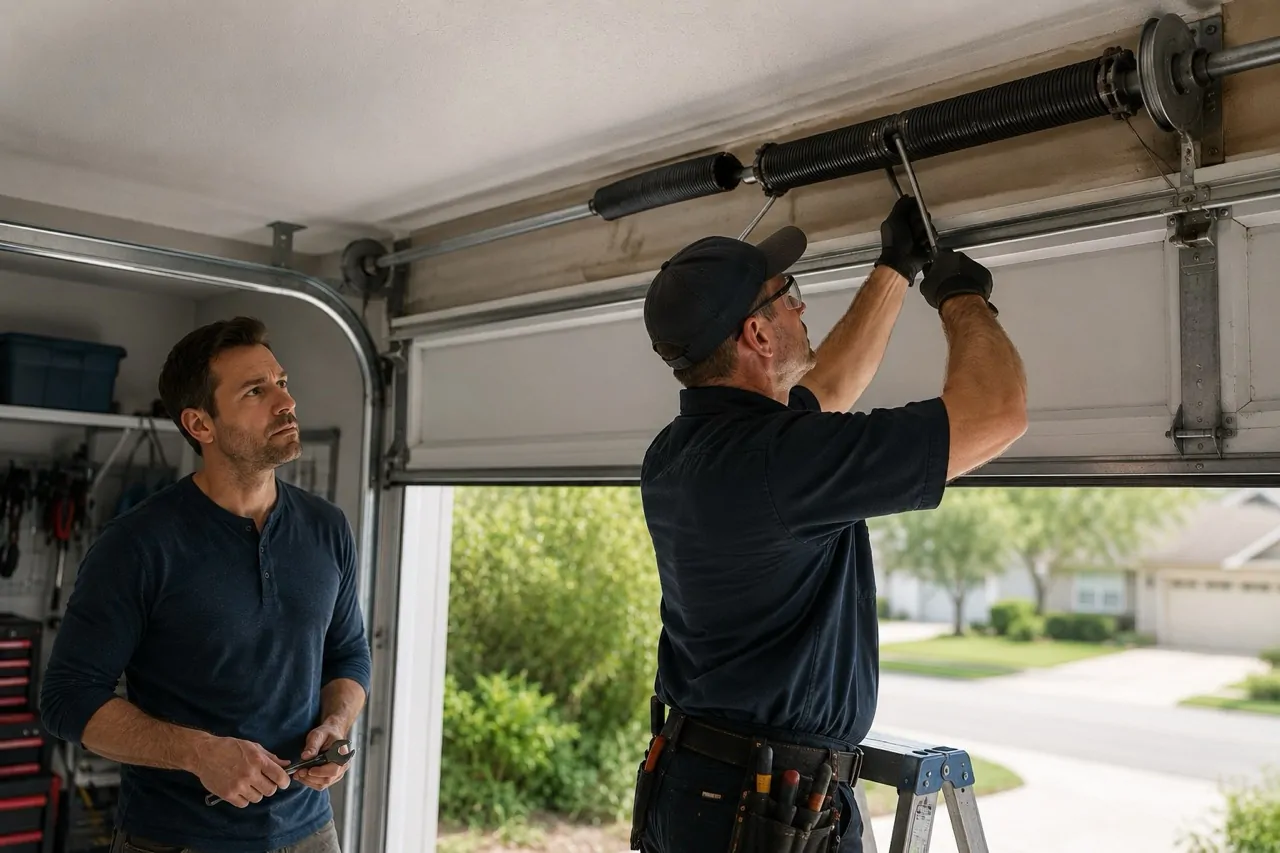 Garage Door Spring Replacement: DIY Risks vs Expert Safety